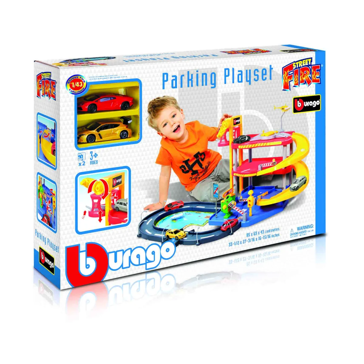 1:43 Collezione PARKING PLAYSET, incl. 2 CARS